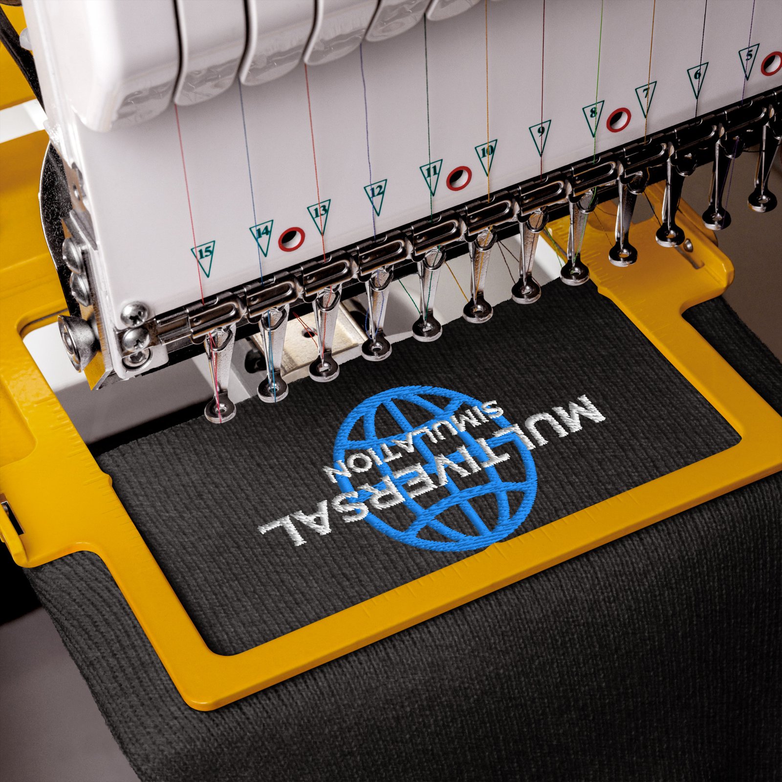 Multiversal Simulation Hat – Holographic Universe Cuffed Beanie Unisex (White Text) - Image 4