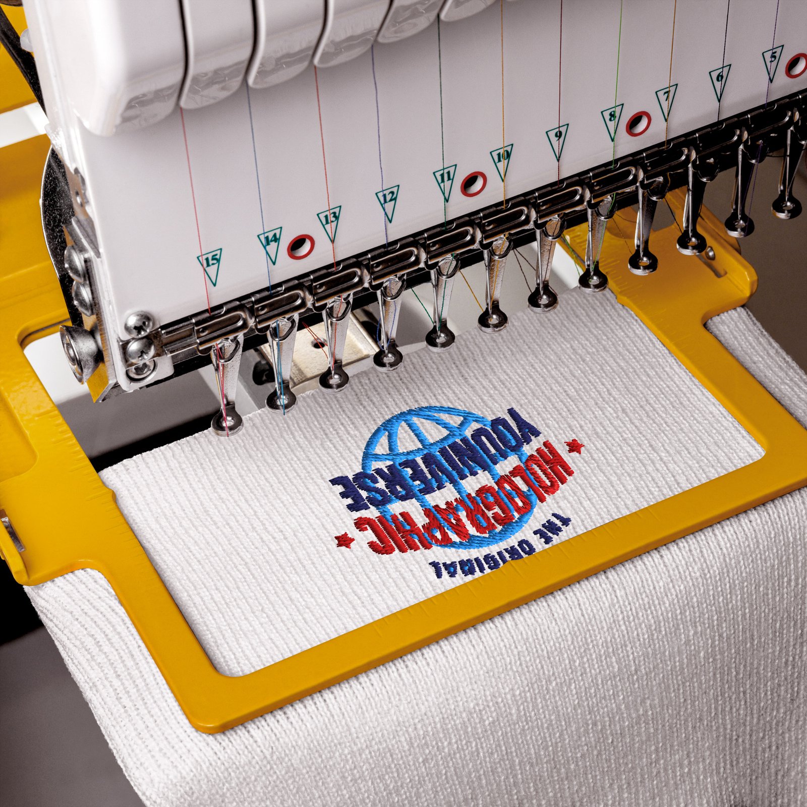 Holographic YOUniverse Hat – Holographic Universe Cuffed Beanie Unisex (Navy Text) - Image 4