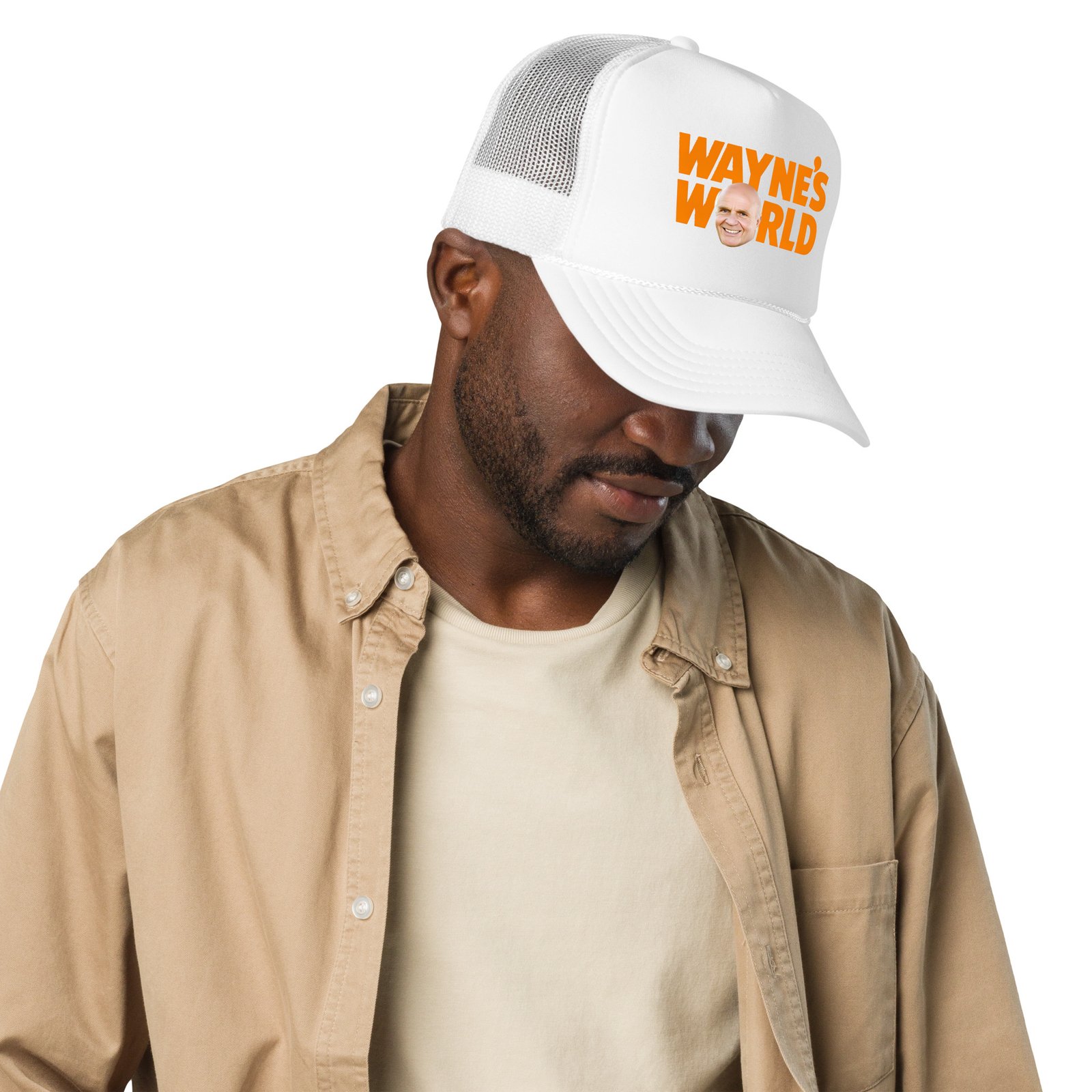 Wayne Dyer's World Foam Trucker Cap – Unisex Inspirational Hat | Good Karma Clothes - Image 5