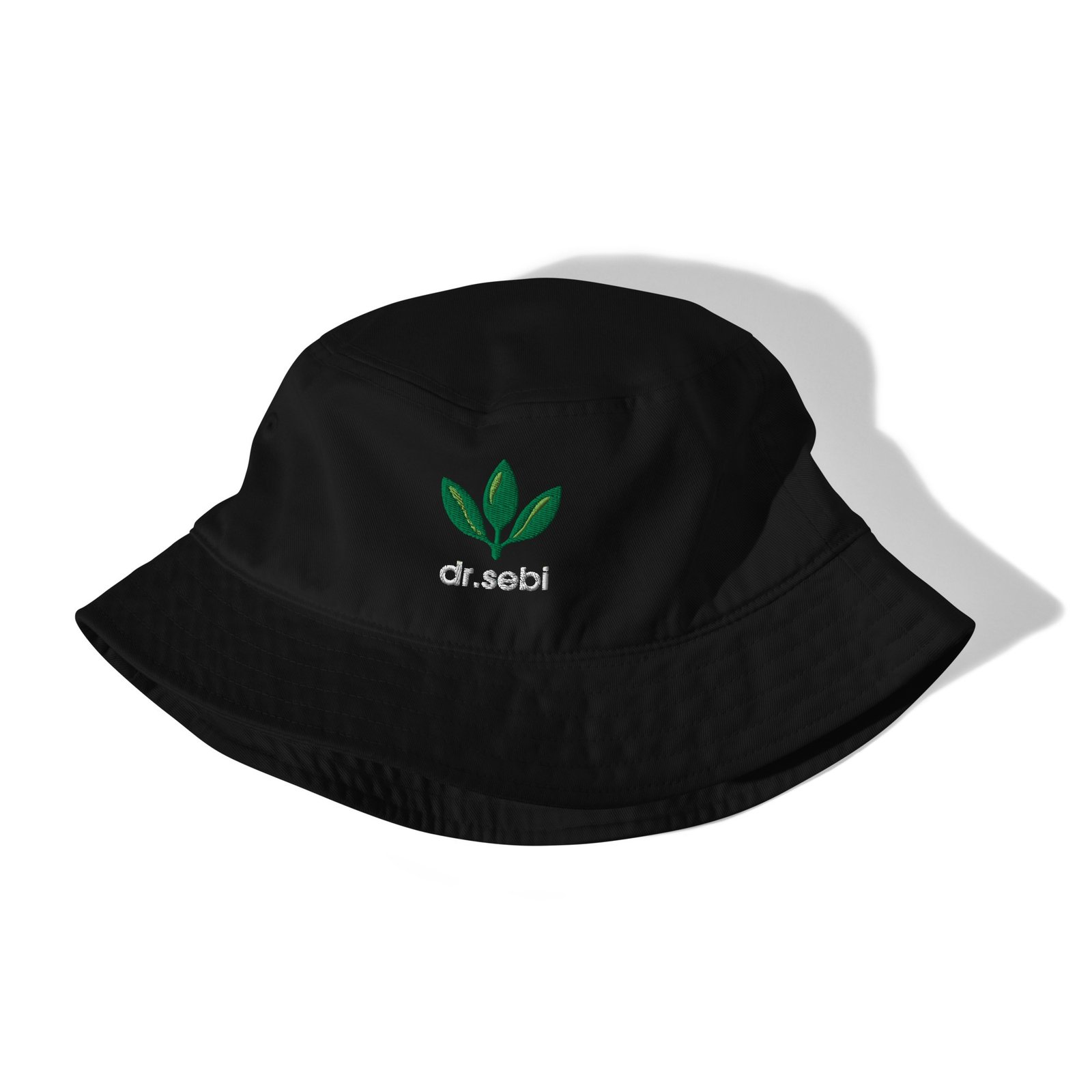 Dr. Sebi Bucket Hat – Unisex Organic Pure Cotton Summer Hat | Herbalist Clothes (White Text) - Image 11