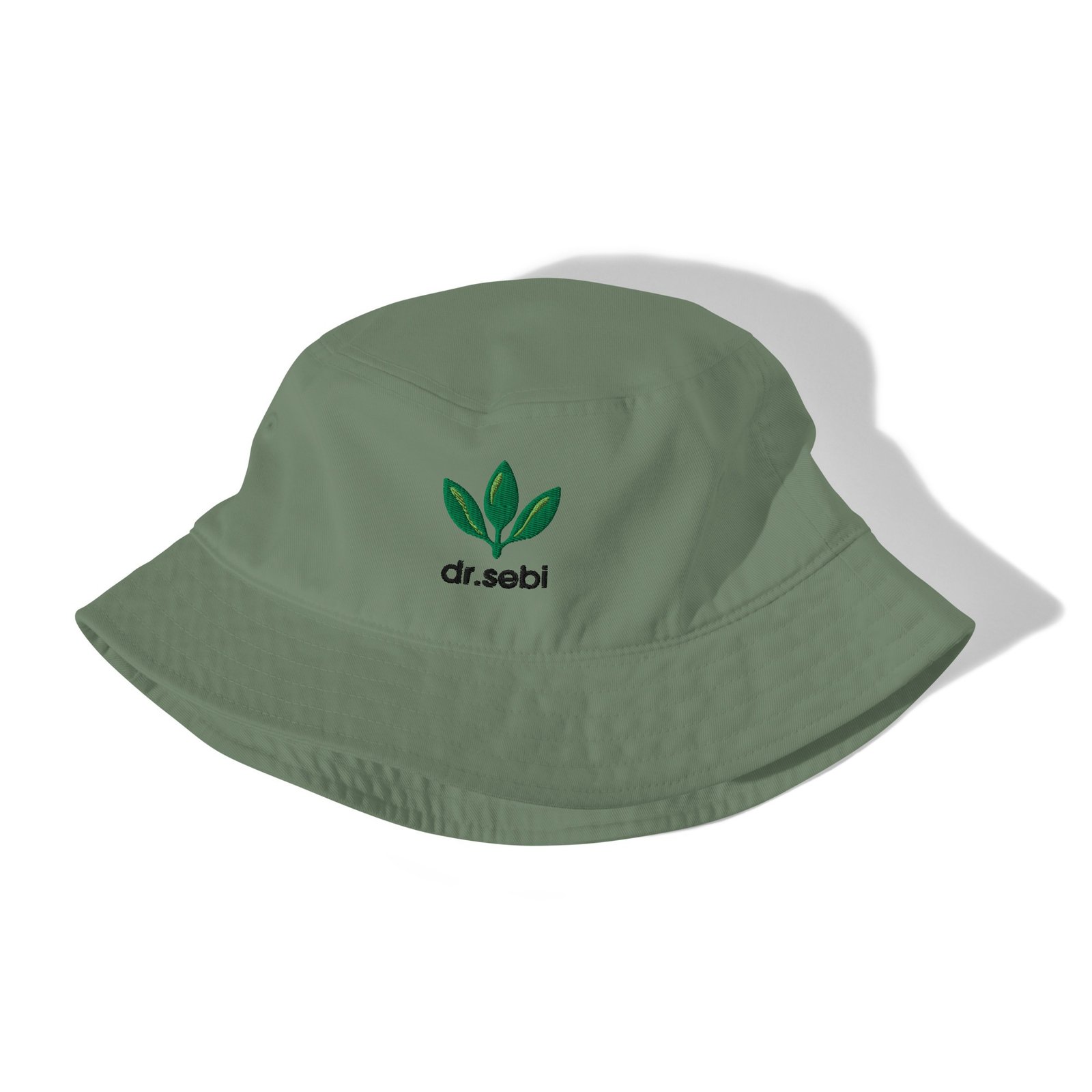 Dr. Sebi Organic Bucket Hat – Unisex Pure Cotton Summer Hat | Herbalist Clothes (Black Text) - Image 11