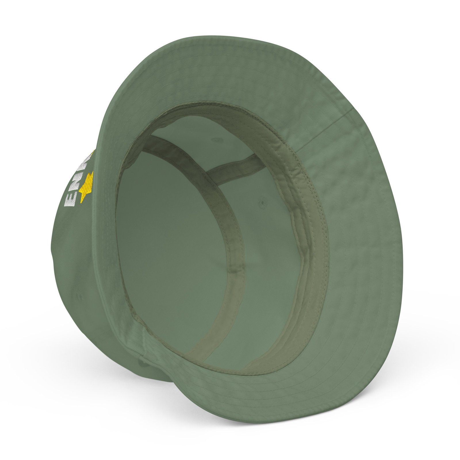 Enki Bucket Hat – Unisex Organic Pure Cotton Summer Hat | Mind Expanding Clothes (White Text) - Image 10