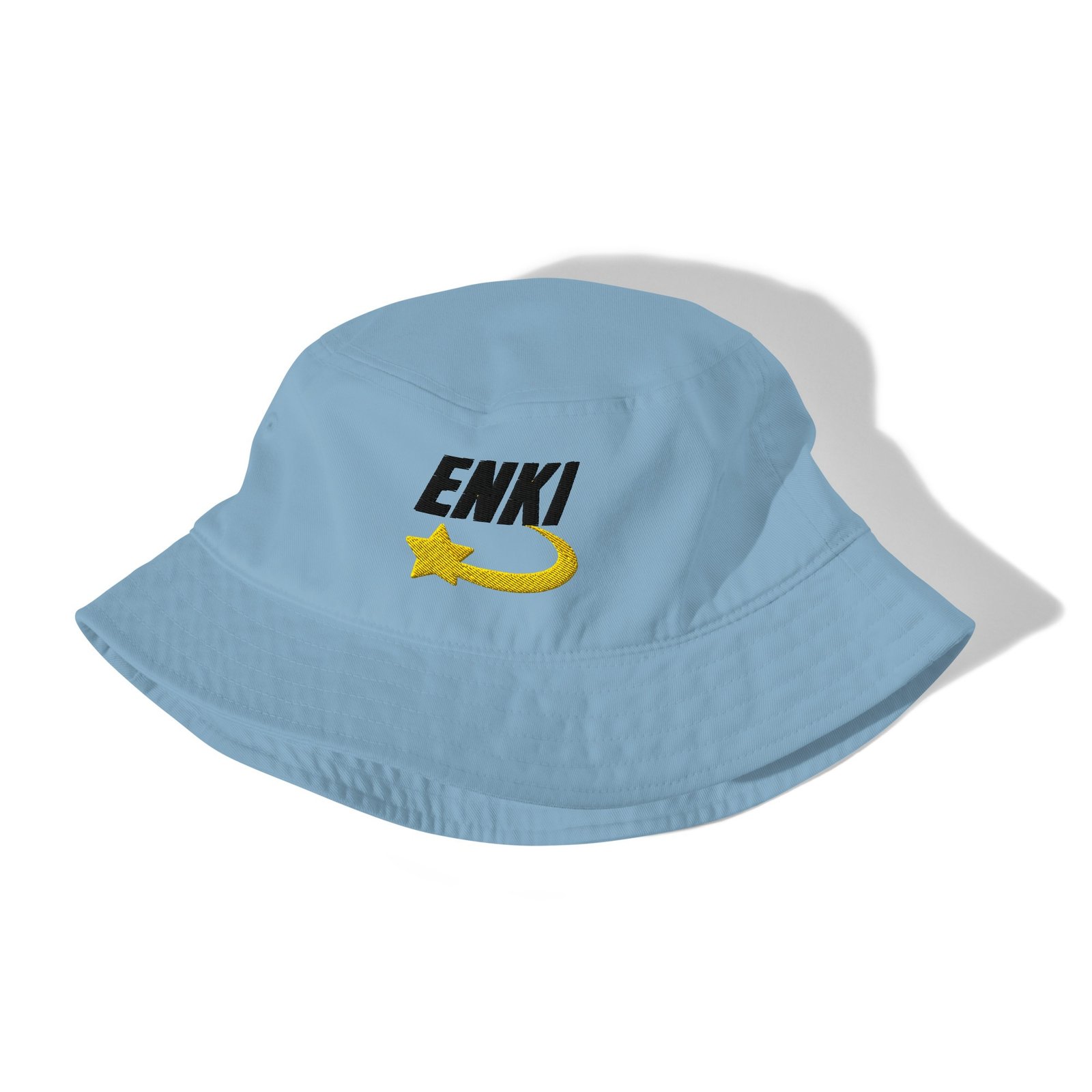 Enki Bucket Hat – Unisex Organic Pure Cotton Summer Hat | Mind Expanding Clothes (Black Text) - Image 15
