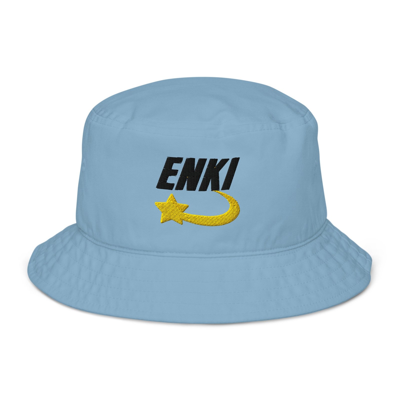 Enki Bucket Hat – Unisex Organic Pure Cotton Summer Hat | Mind Expanding Clothes (Black Text) - Image 13