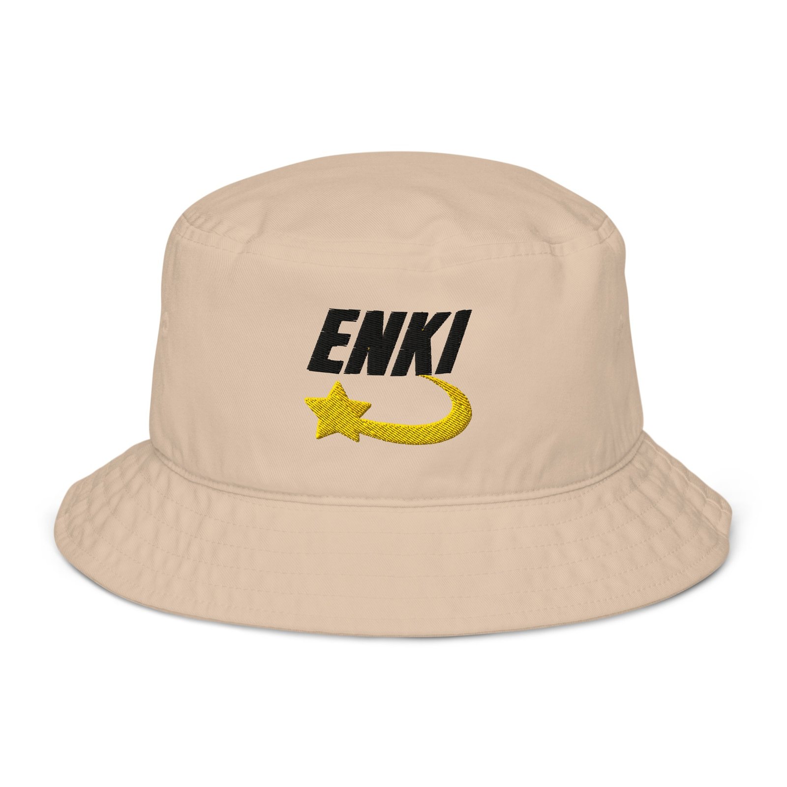 Enki Bucket Hat – Unisex Organic Pure Cotton Summer Hat | Mind Expanding Clothes (Black Text) - Image 17