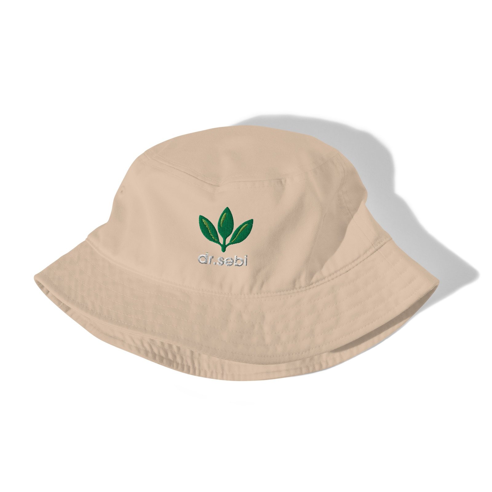 Dr. Sebi Bucket Hat – Unisex Organic Pure Cotton Summer Hat | Herbalist Clothes (White Text) - Image 19