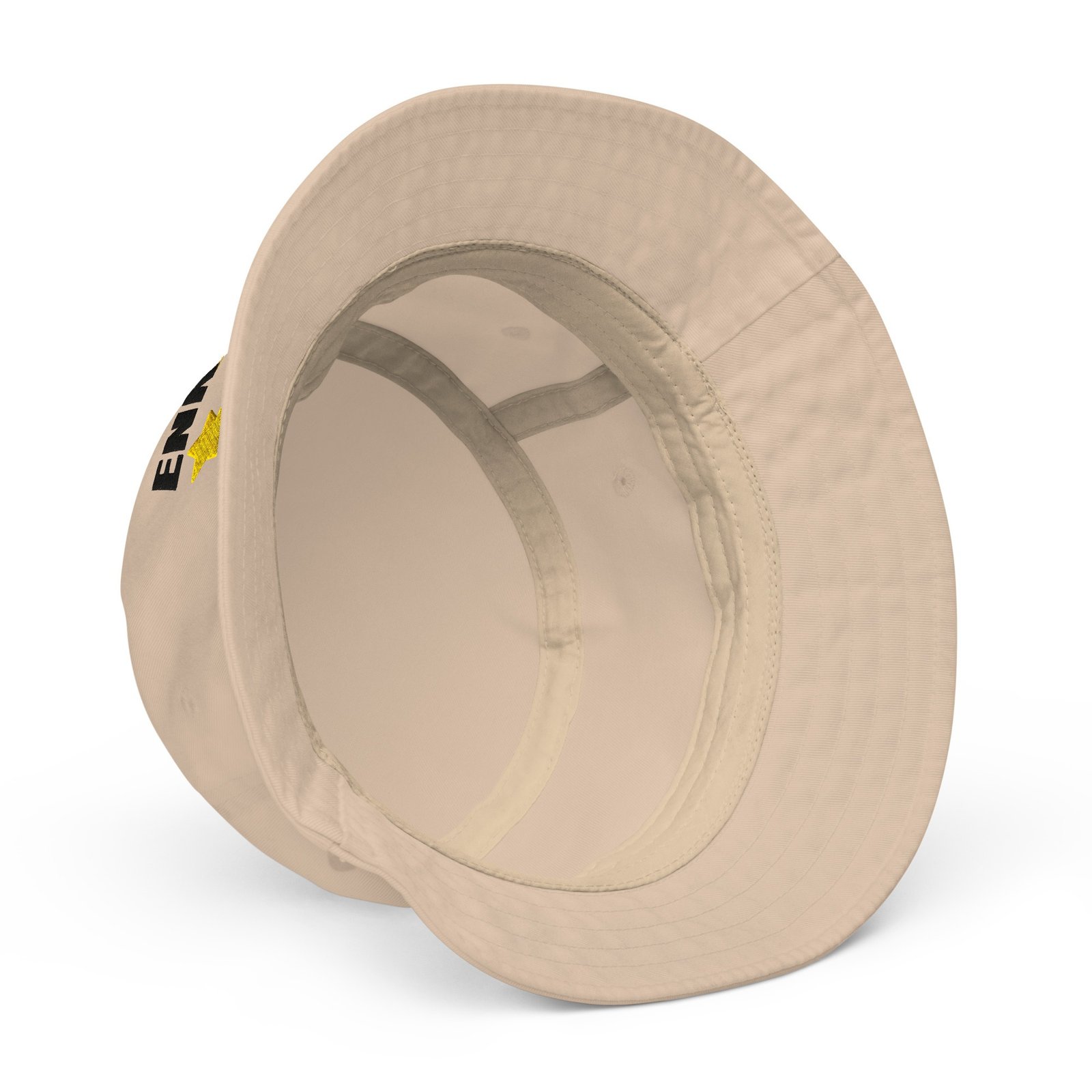 Enki Bucket Hat – Unisex Organic Pure Cotton Summer Hat | Mind Expanding Clothes (Black Text) - Image 18