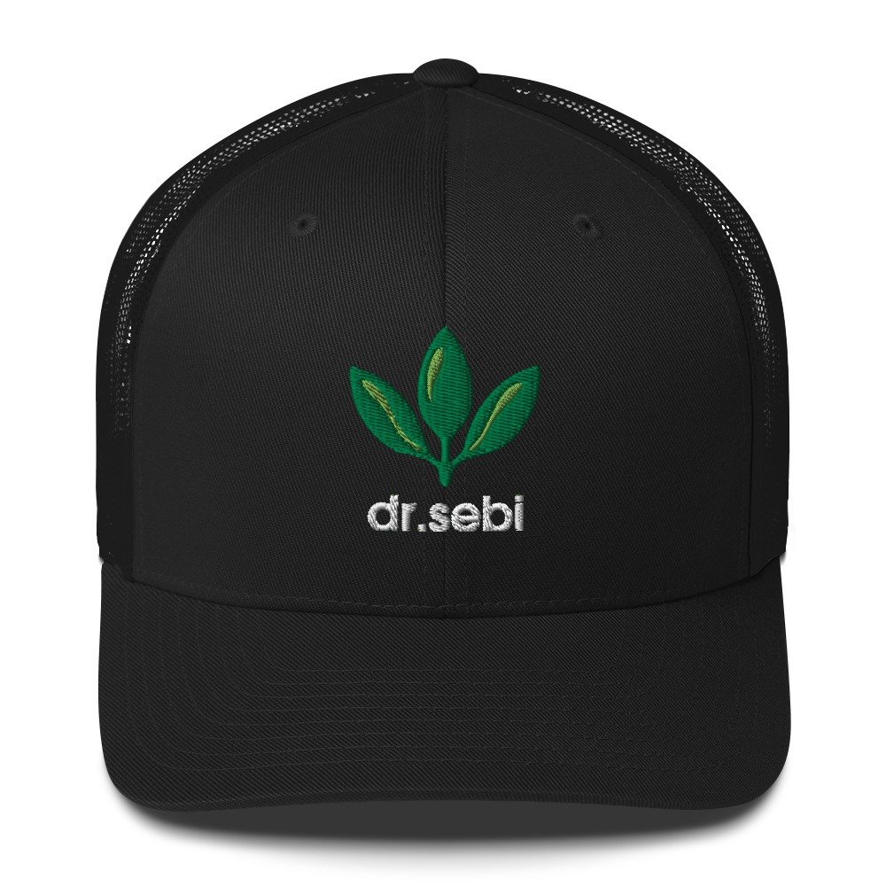 Dr. Sebi Trucker Cap – Inspirational Unisex Hat | Herbalist Clothes (White Text) - Image 9