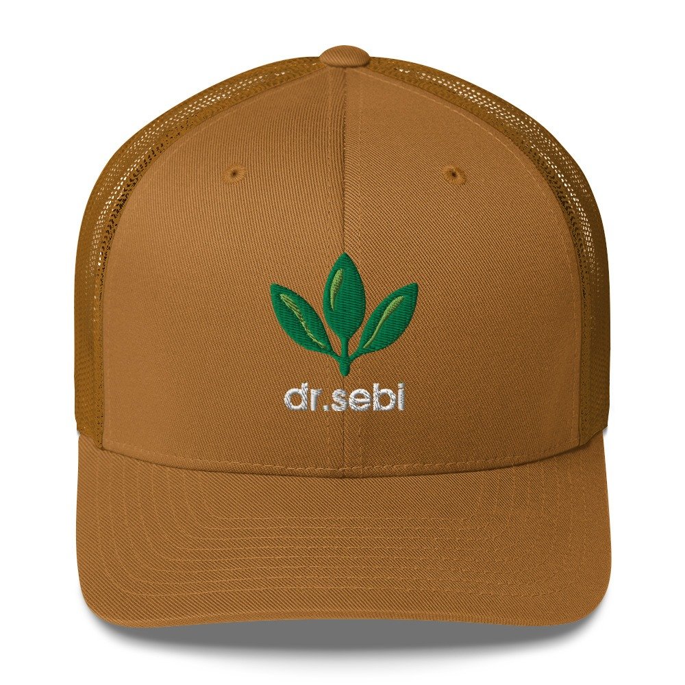 Dr. Sebi Trucker Cap – Inspirational Unisex Hat | Herbalist Clothes (White Text) - Image 19