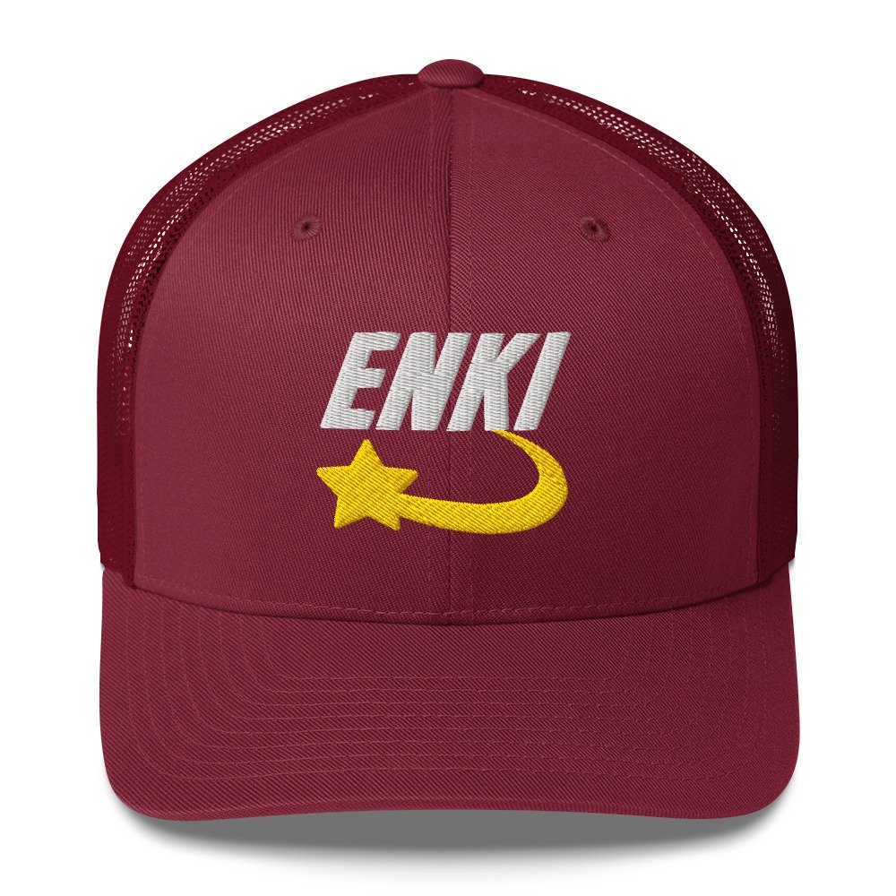 Enki Trucker Cap – Ancient Activist Hat Unisex | Mind Expanding Clothes (White Text) - Image 19