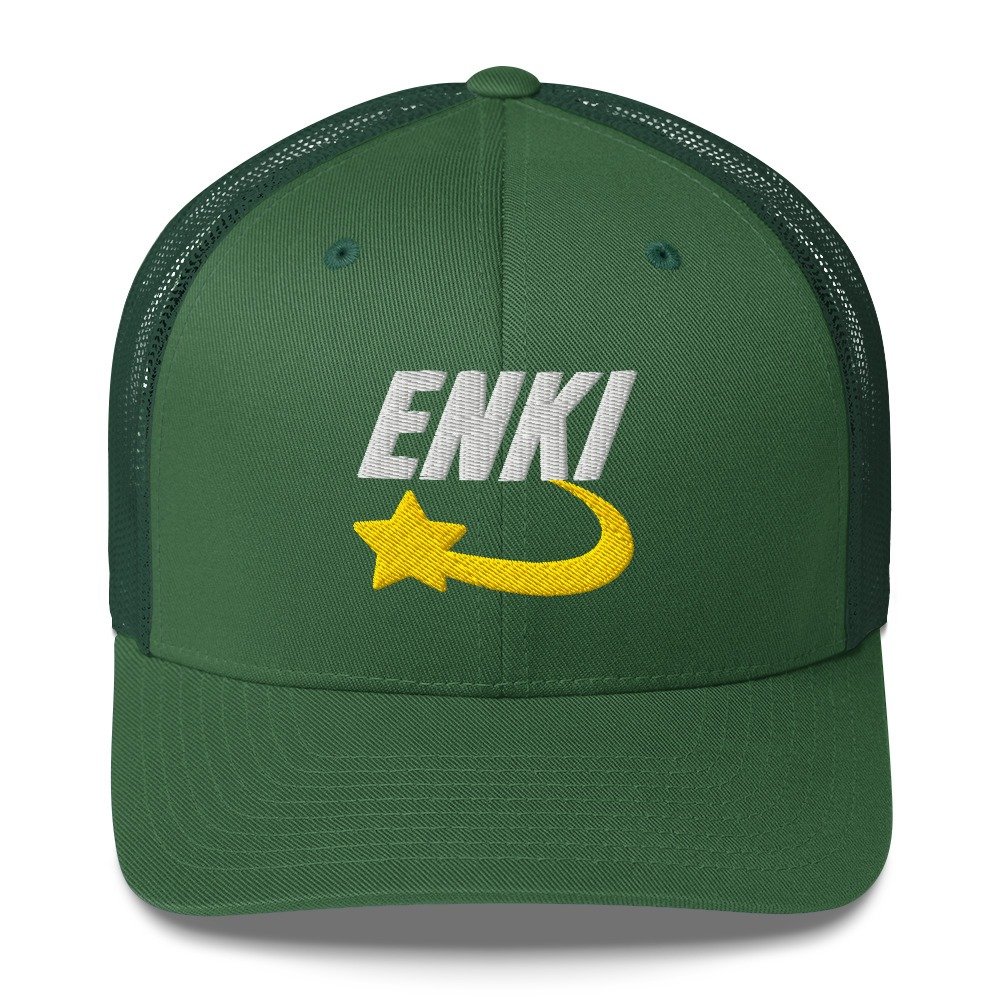 Enki Trucker Cap – Ancient Activist Hat Unisex | Mind Expanding Clothes (White Text) - Image 21
