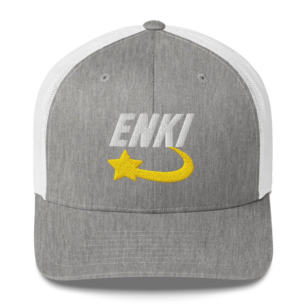 Enki Trucker Cap – Ancient Activist Hat Unisex | Mind Expanding Clothes (White Text) - Image 27