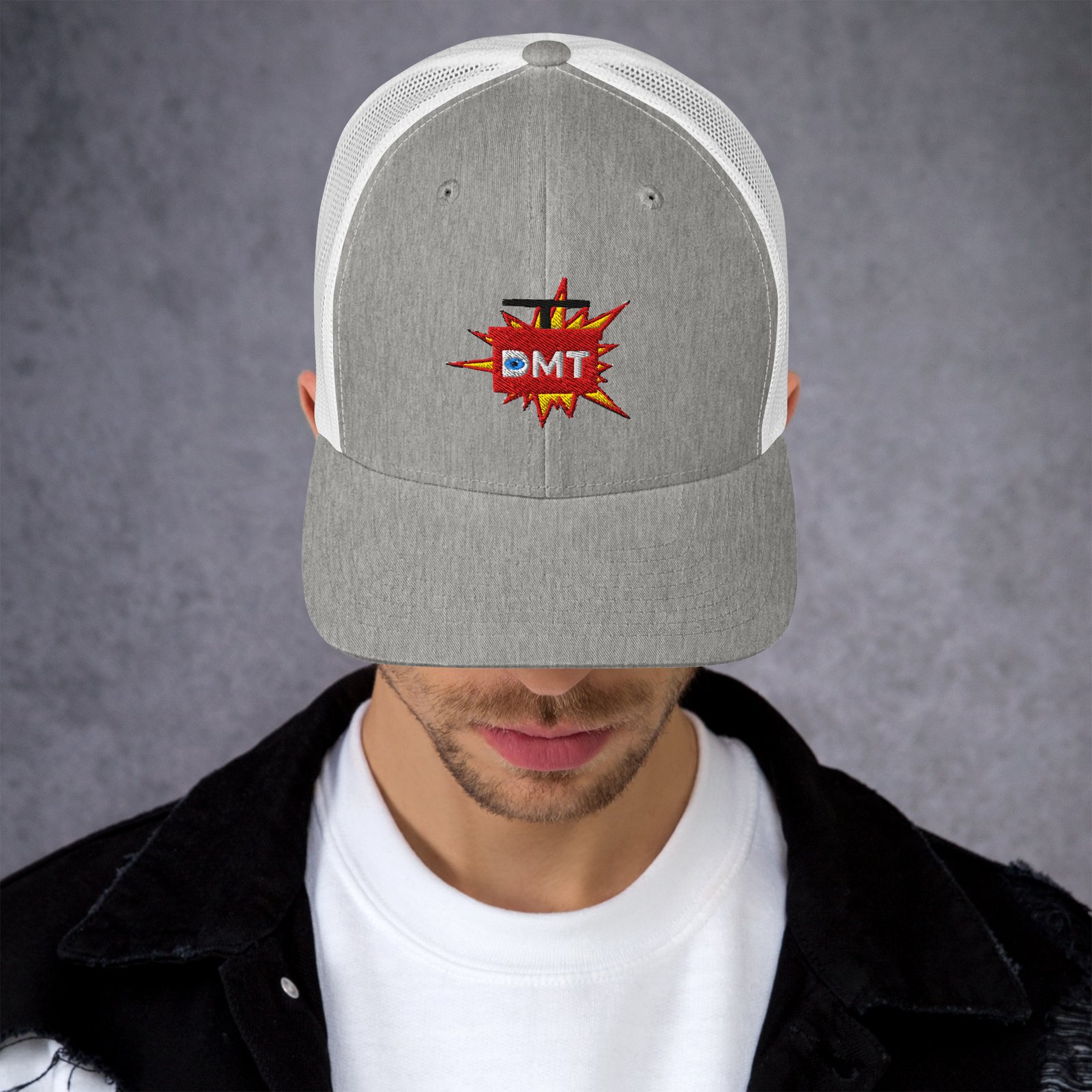DMT Trucker Cap – Psychedelic Unisex Hat | DMT TNT Explosion/Mind Expanding Clothes - Image 2