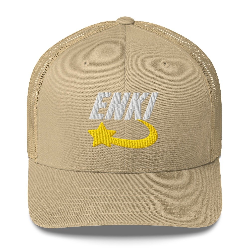 Enki Trucker Cap – Ancient Activist Hat Unisex | Mind Expanding Clothes (White Text) - Image 29