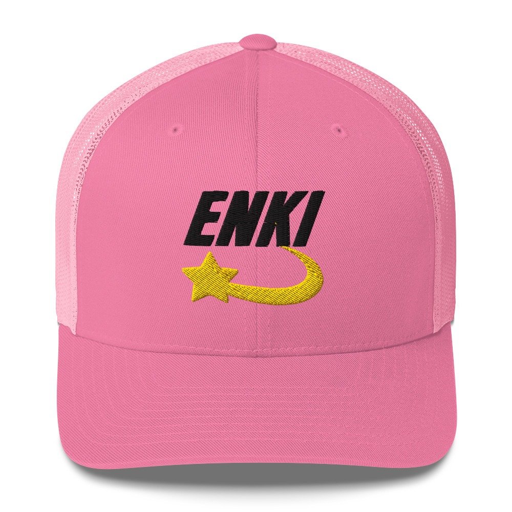 Enki Trucker Cap – Ancient Activist Hat Unisex | Mind Expanding Clothes (Black Text) - Image 17