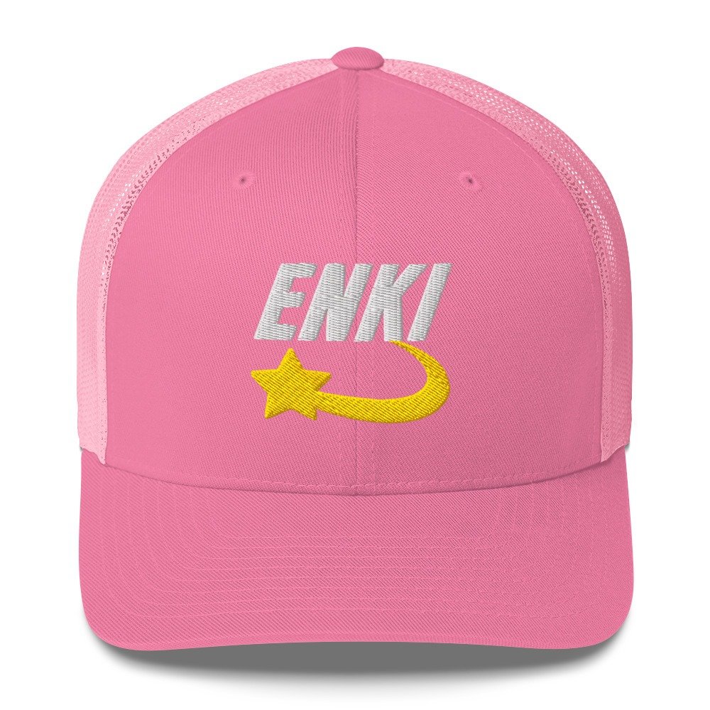 Enki Trucker Cap – Ancient Activist Hat Unisex | Mind Expanding Clothes (White Text) - Image 25