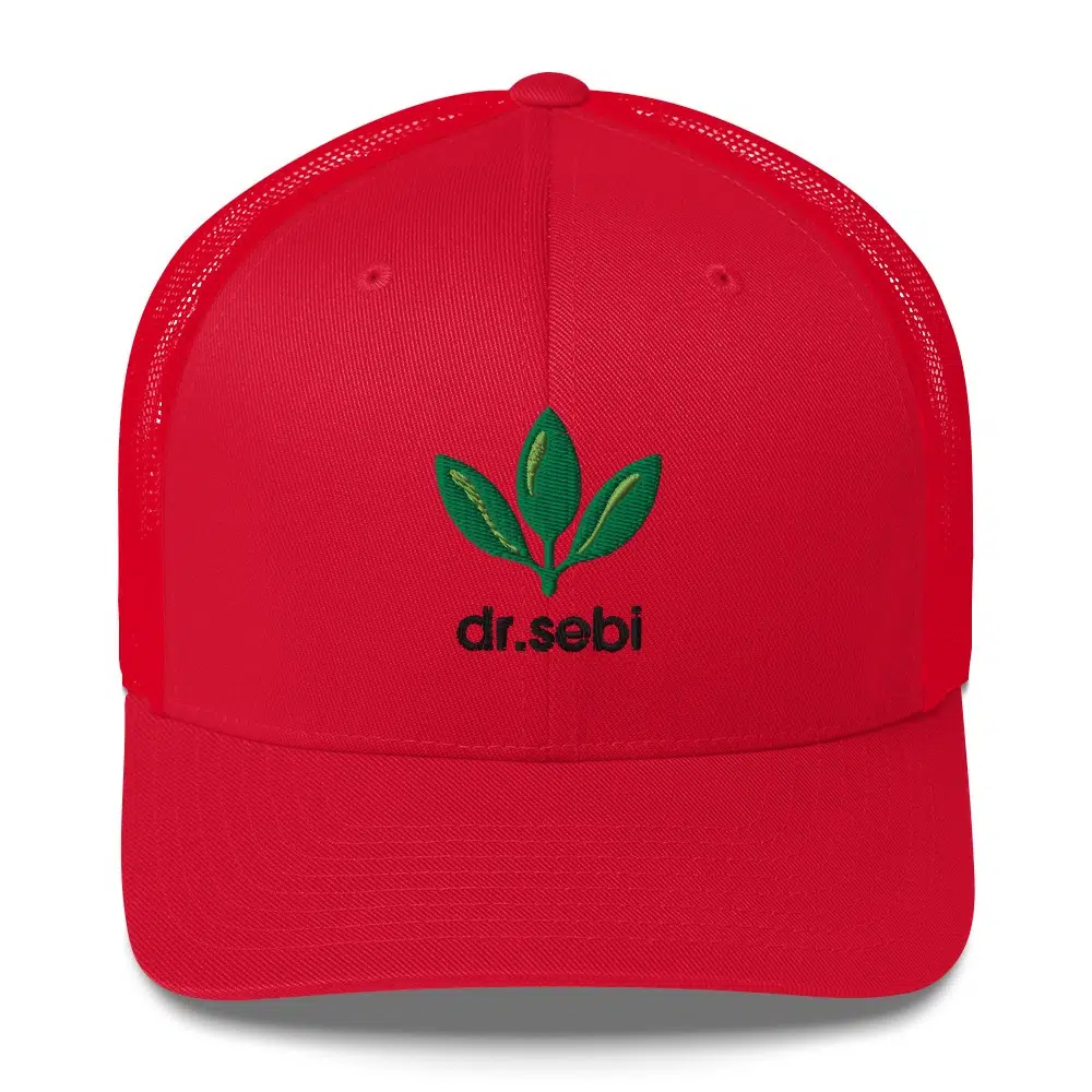 Dr. Sebi Trucker Cap – Inspirational Unisex Hat | Herbalist Clothes (Black Text) - Image 9