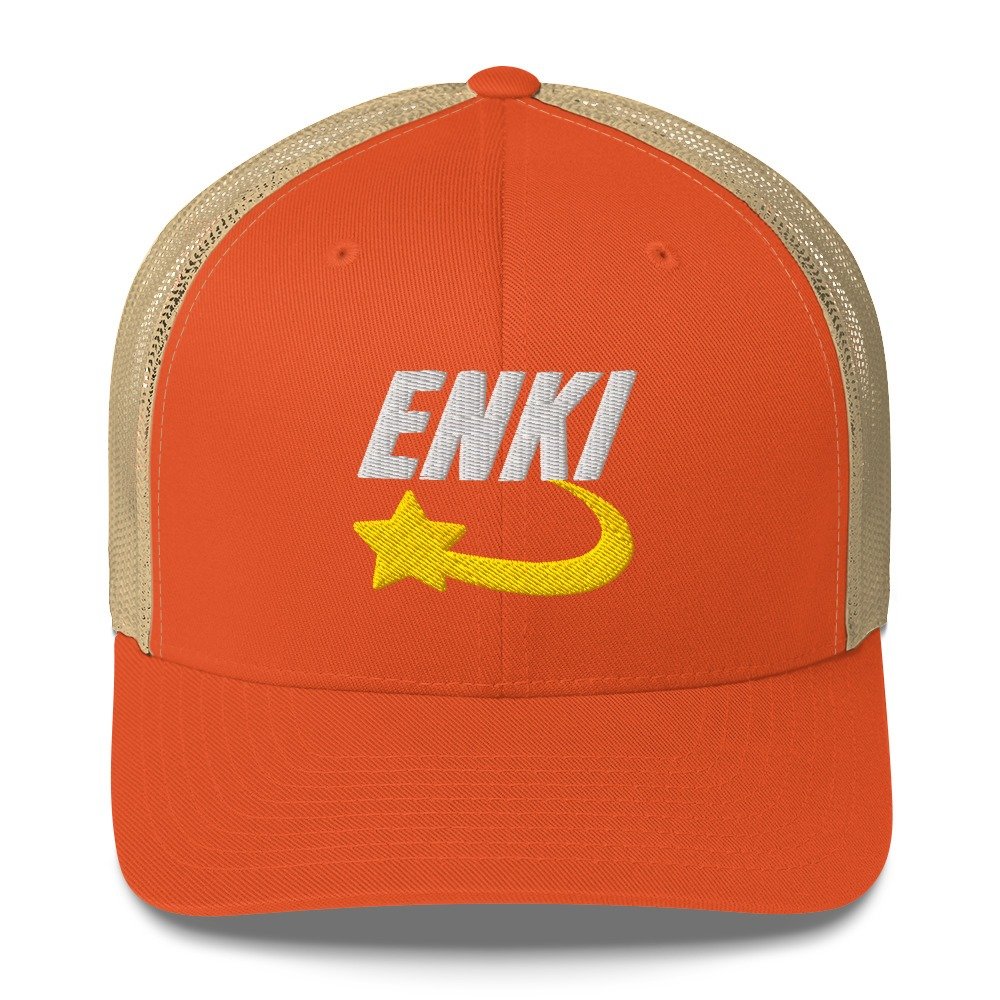 Enki Trucker Cap – Ancient Activist Hat Unisex | Mind Expanding Clothes (White Text) - Image 23