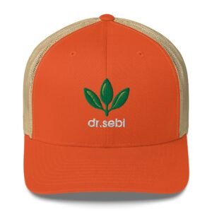Dr. Sebi Trucker Cap – Inspirational Unisex Hat | Herbalist Clothes (White Text)