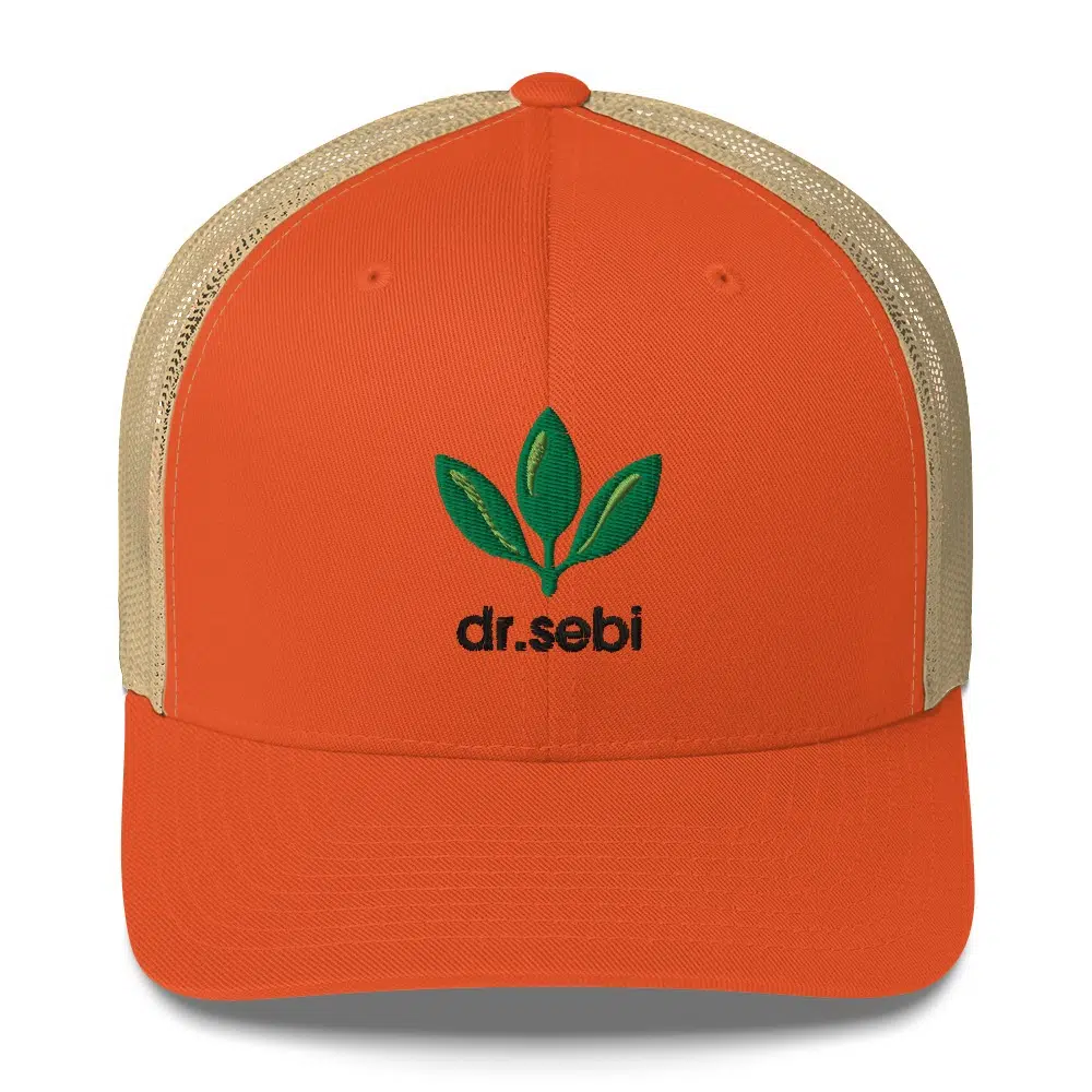 Dr. Sebi Trucker Cap – Inspirational Unisex Hat | Herbalist Clothes (Black Text) - Image 13