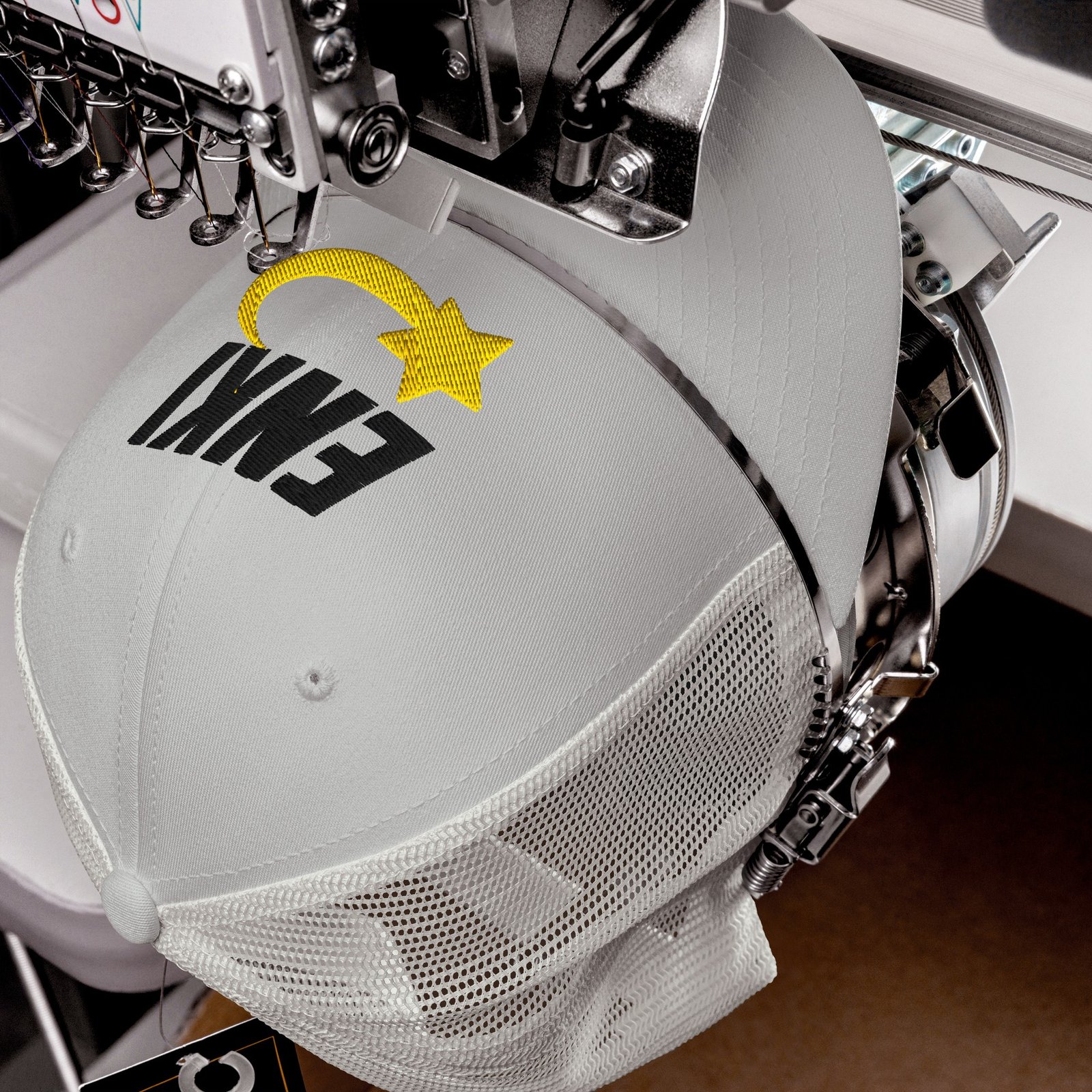 Enki Trucker Cap – Ancient Activist Hat Unisex | Mind Expanding Clothes (Black Text) - Image 8