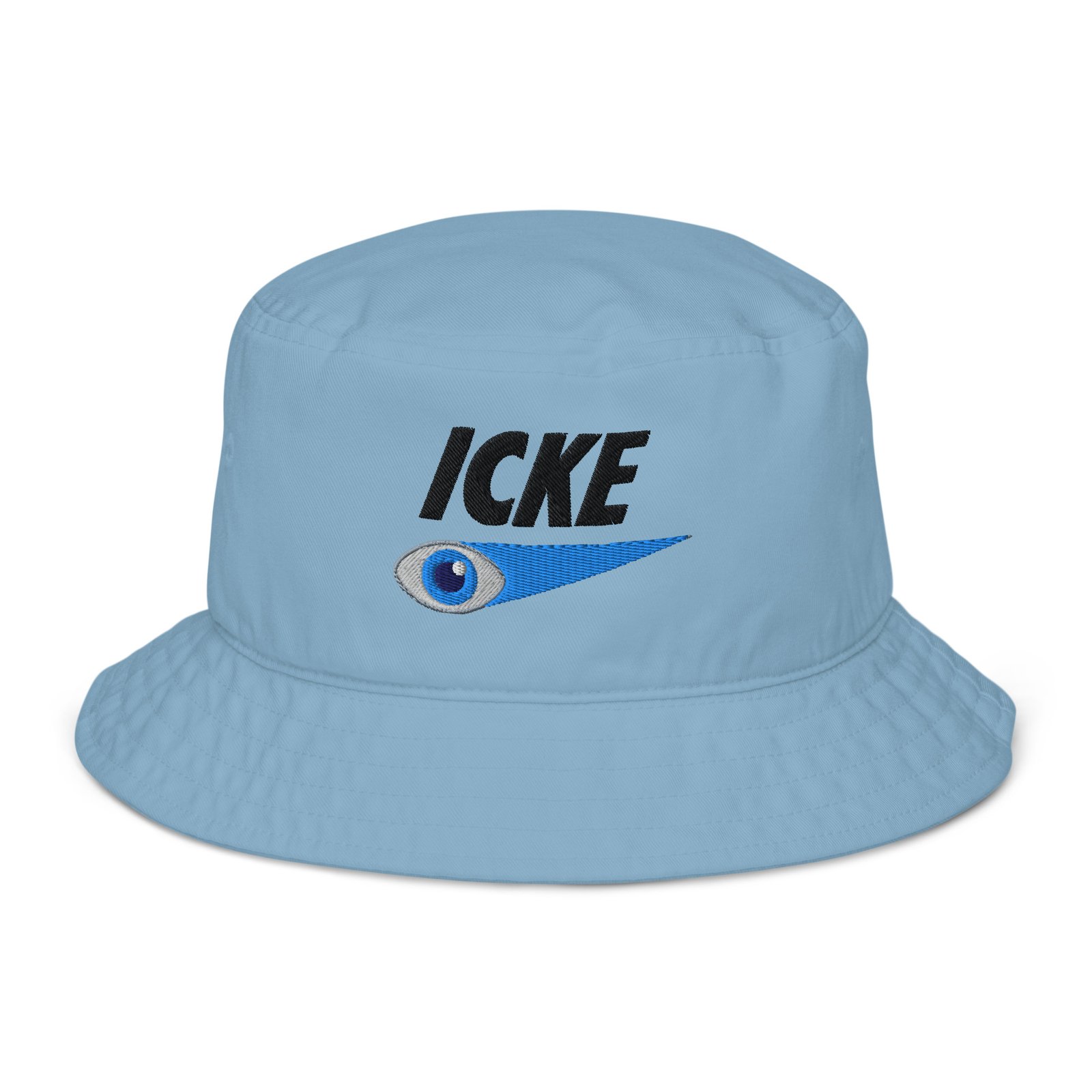 David Icke Bucket Hat – Unisex Organic Pure Cotton Summer Hat (Black Text)