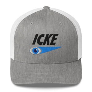 David Icke Trucker Cap – Inspirational Hat Unisex | Mind Expanding Activist Clothes (Black Text)