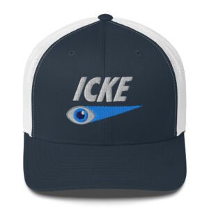 David Icke Trucker Cap – Inspirational Hat Unisex | Mind Expanding Activist Clothes (White Text)