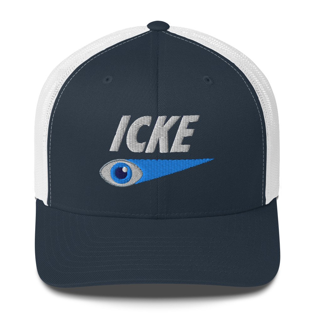 David Icke Trucker Cap – Inspirational Hat Unisex | Mind Expanding Activist Clothes (White Text)