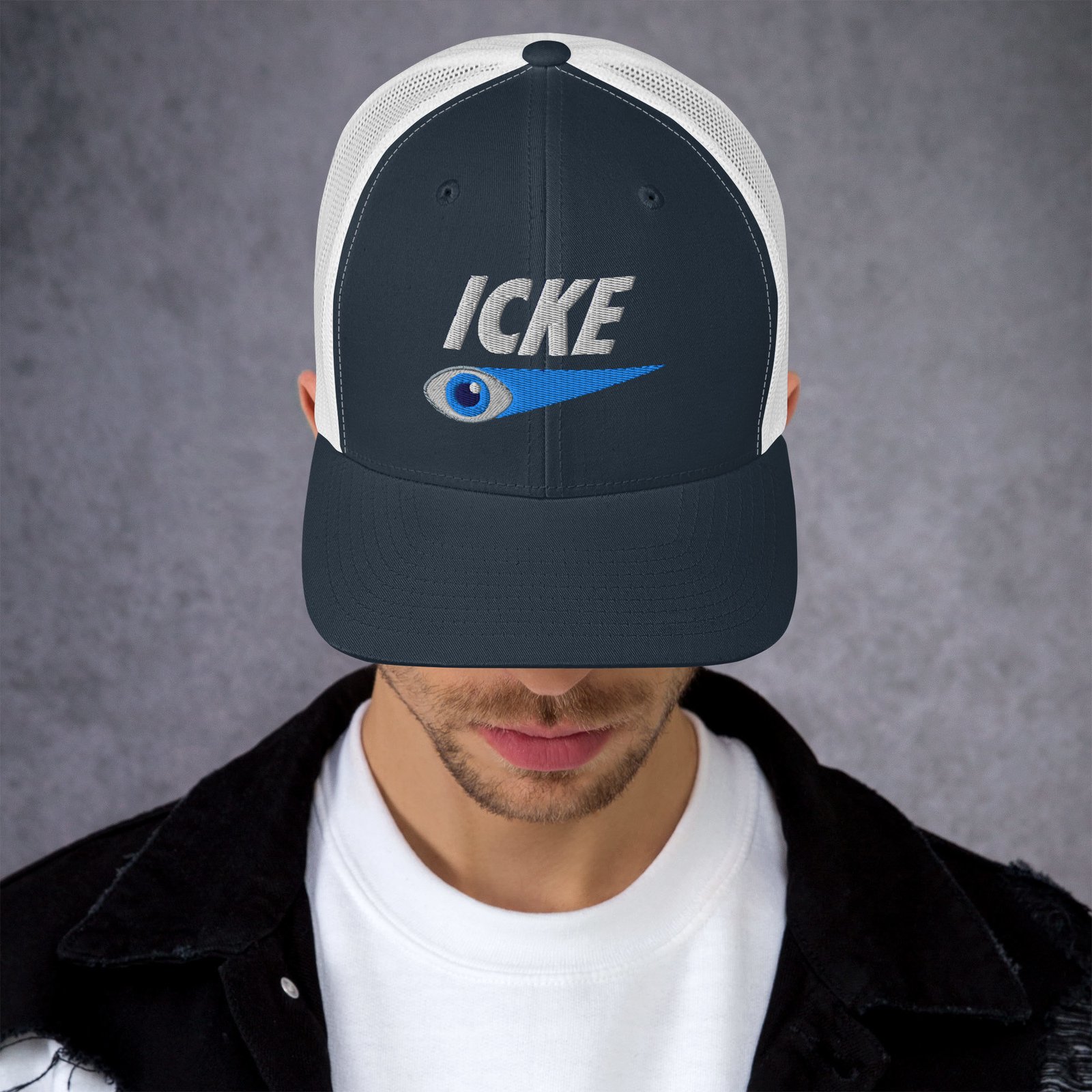 David Icke Trucker Cap – Inspirational Hat Unisex | Mind Expanding Activist Clothes (White Text) - Image 2