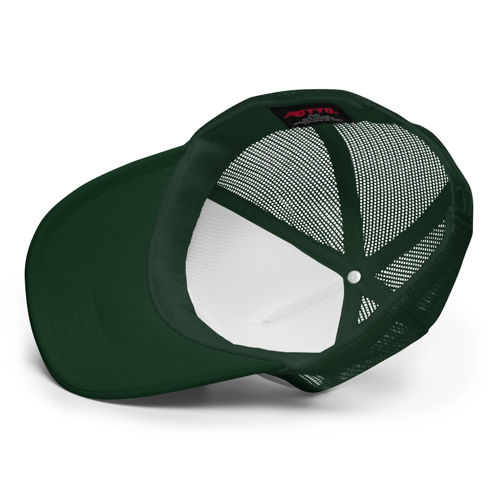 Meditation Foam Trucker Cap – Unisex Meditate Medication Hat | Spiritual Clothes (Black Text) - Image 12