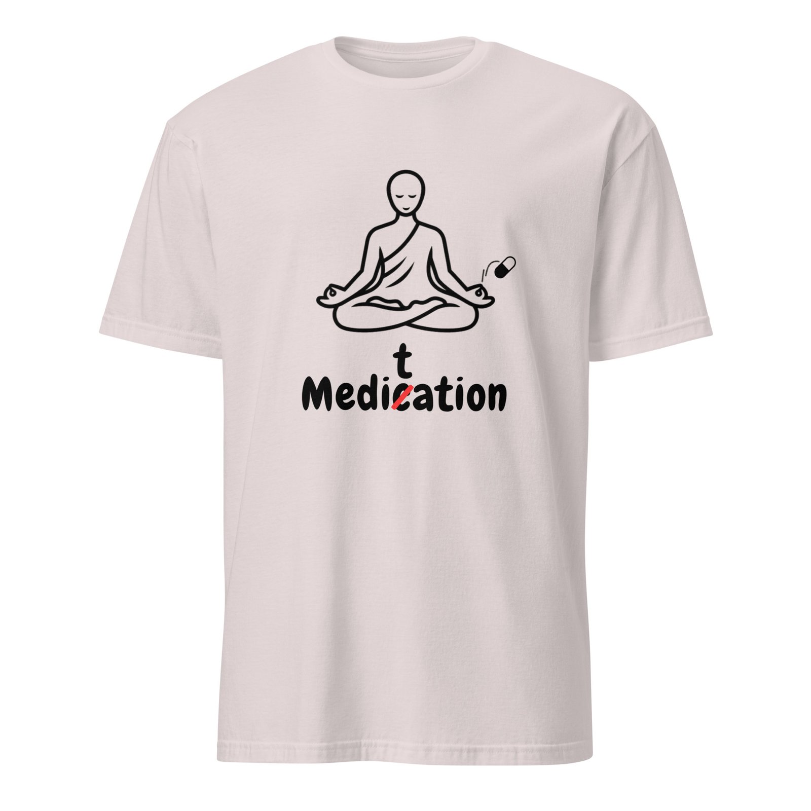 Meditation T-Shirt – Unisex 100% Cotton Meditate Medication Tee | Spiritual Clothes (Black Text) - Image 15