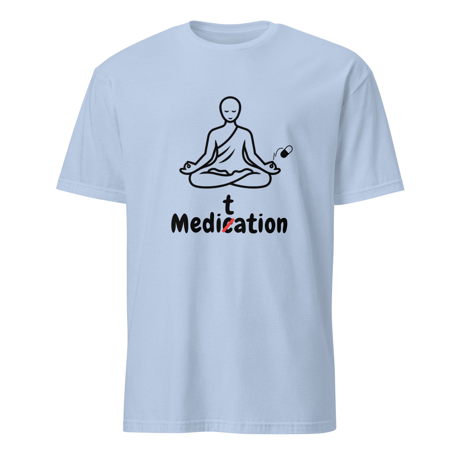 Meditation T-Shirt – Unisex 100% Cotton Meditate Medication Tee | Spiritual Clothes (Black Text) - Image 13