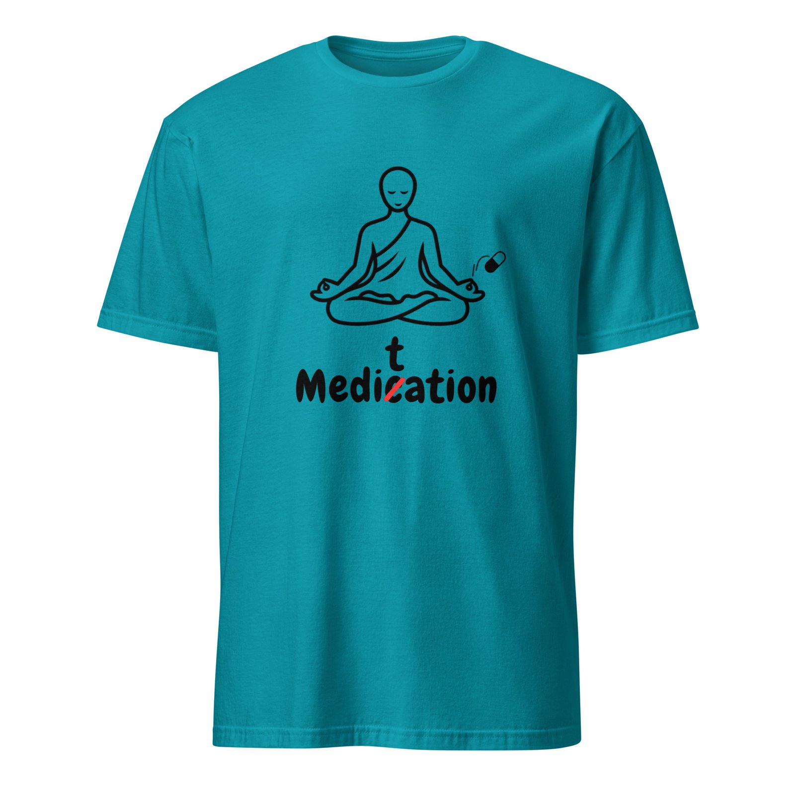 Meditation T-Shirt – Unisex 100% Cotton Meditate Medication Tee | Spiritual Clothes (Black Text) - Image 19