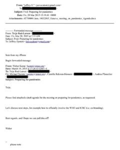 Covid 19 cover up planned pandemic cited in Epstein Files