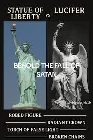 statue of liberty lucifer statue comparison similarities