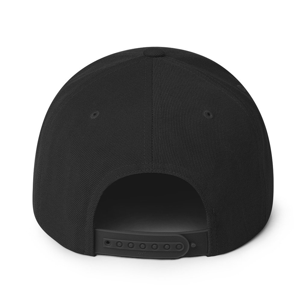 Holographic YOUniverse Snapback Cap – Holographic Universe Clothes Unisex (White Text) - Image 10