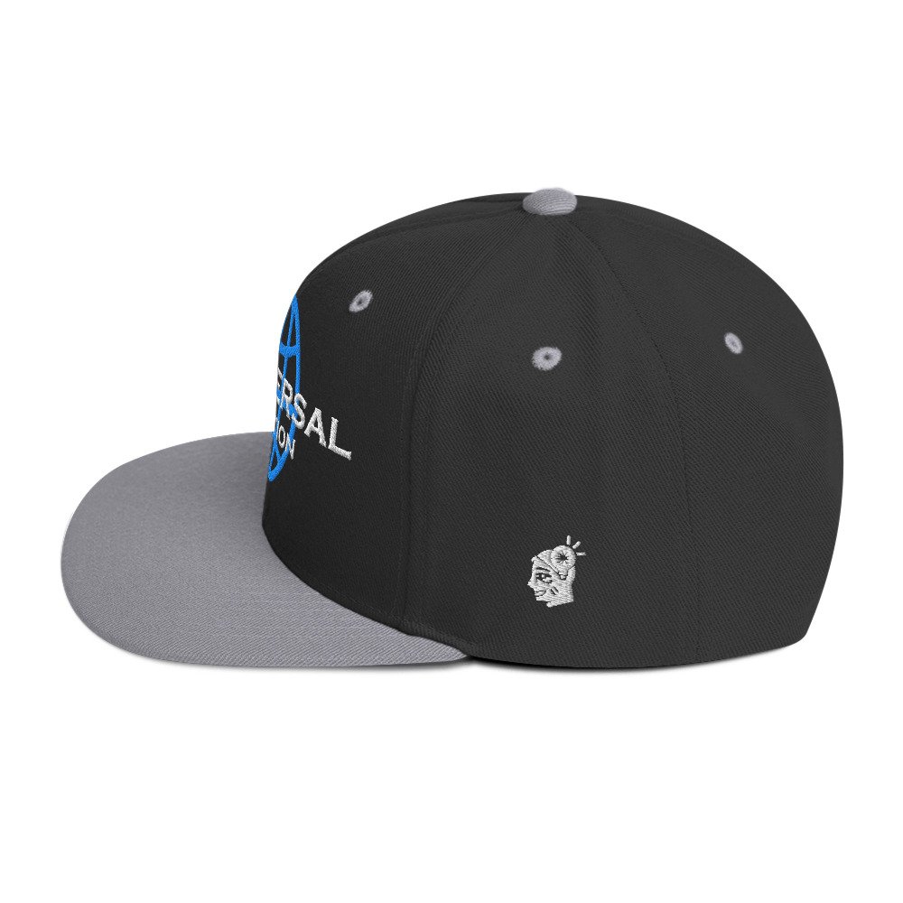 Multiversal Simulation Snapback Cap – Unisex Holographic Universe Clothes (White Text) - Image 23