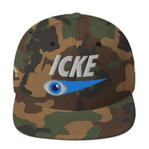 David Icke Snapback Cap – Inspirational Hat Unisex | Mind Expanding Activist Clothes (White Text)