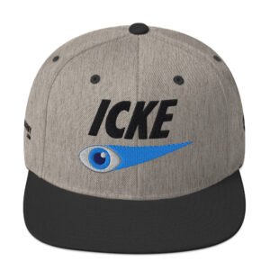 David Icke Snapback Cap – Inspirational Hat Unisex | Mind Expanding Activist Clothes (Black Text)