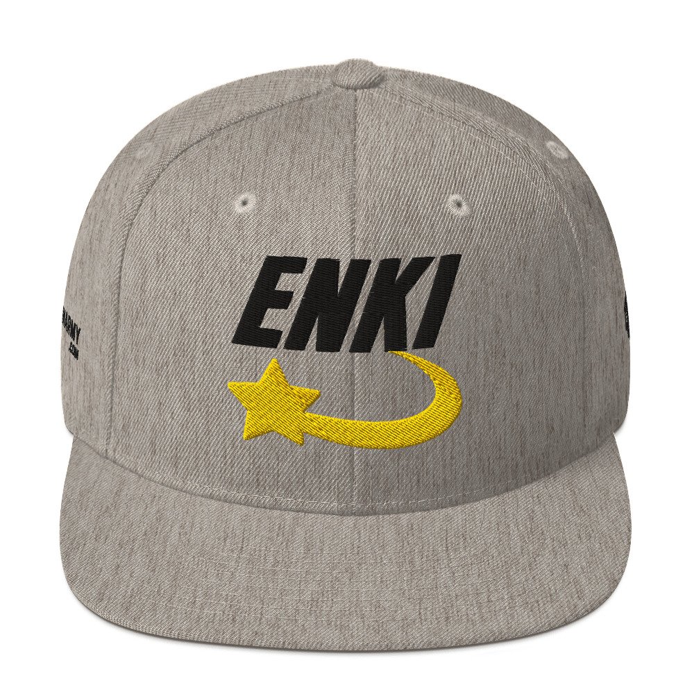 Enki Snapback Cap – Ancient Activist Hat Unisex | Mind Expanding Clothes (Black Text) - Image 29