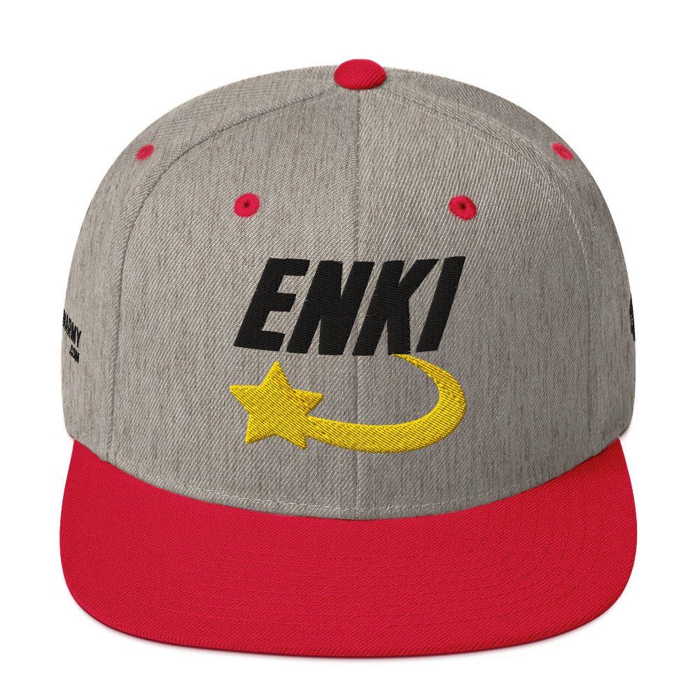 Enki Snapback Cap – Ancient Activist Hat Unisex | Mind Expanding Clothes (Black Text) - Image 25