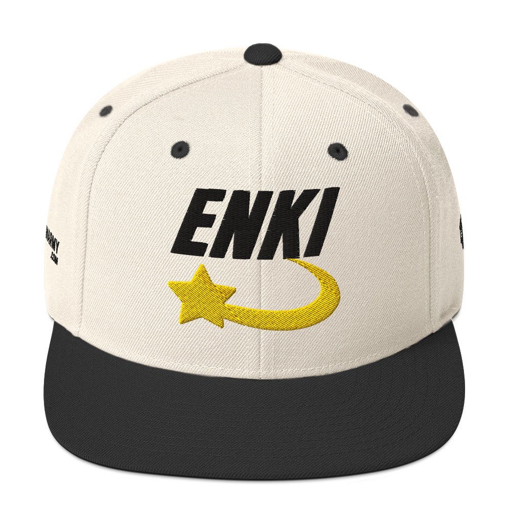 Enki Snapback Cap – Ancient Activist Hat Unisex | Mind Expanding Clothes (Black Text) - Image 33