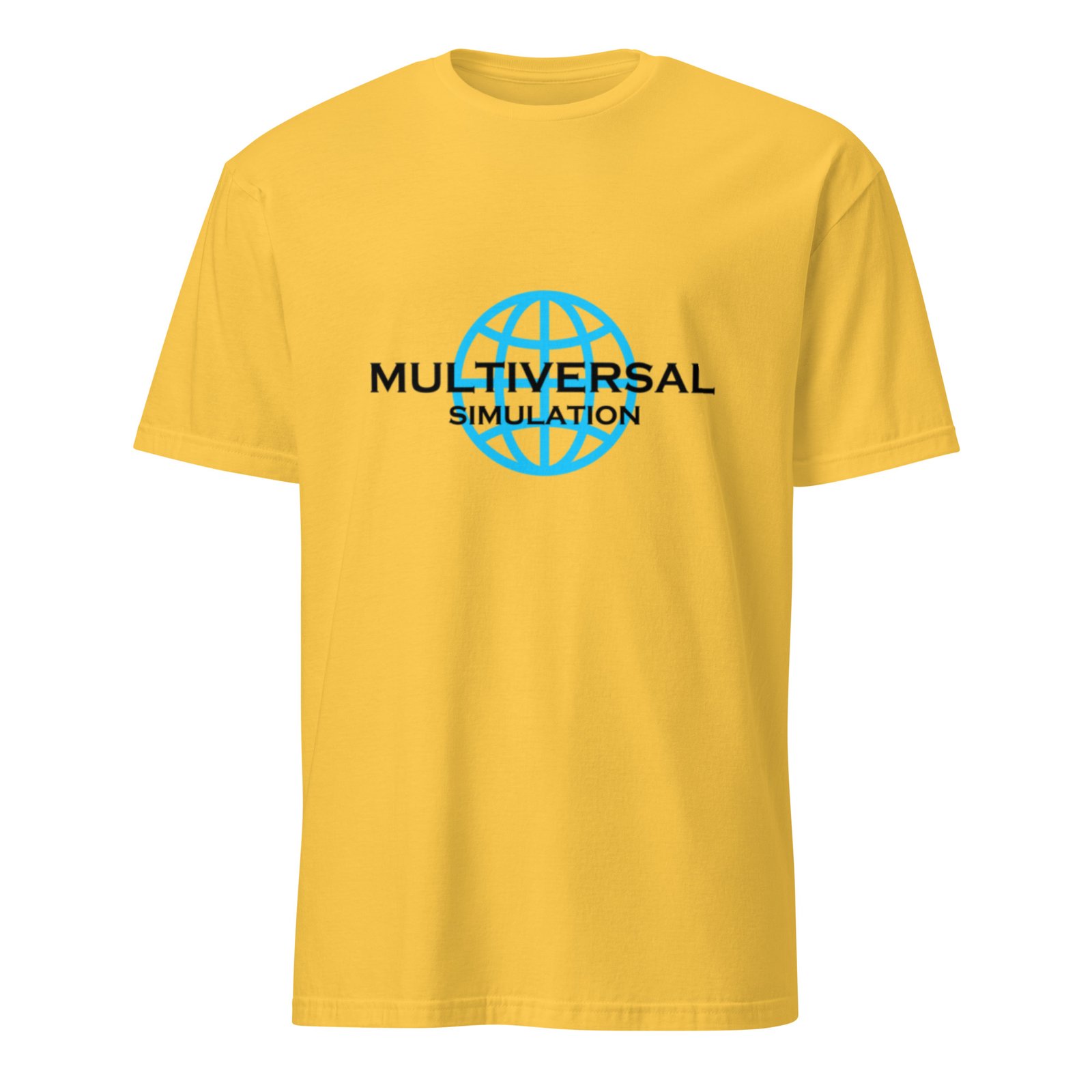Multiversal Simulation T-Shirt – Unisex 100% Cotton Holographic Universe Tee (Black Text) - Image 19