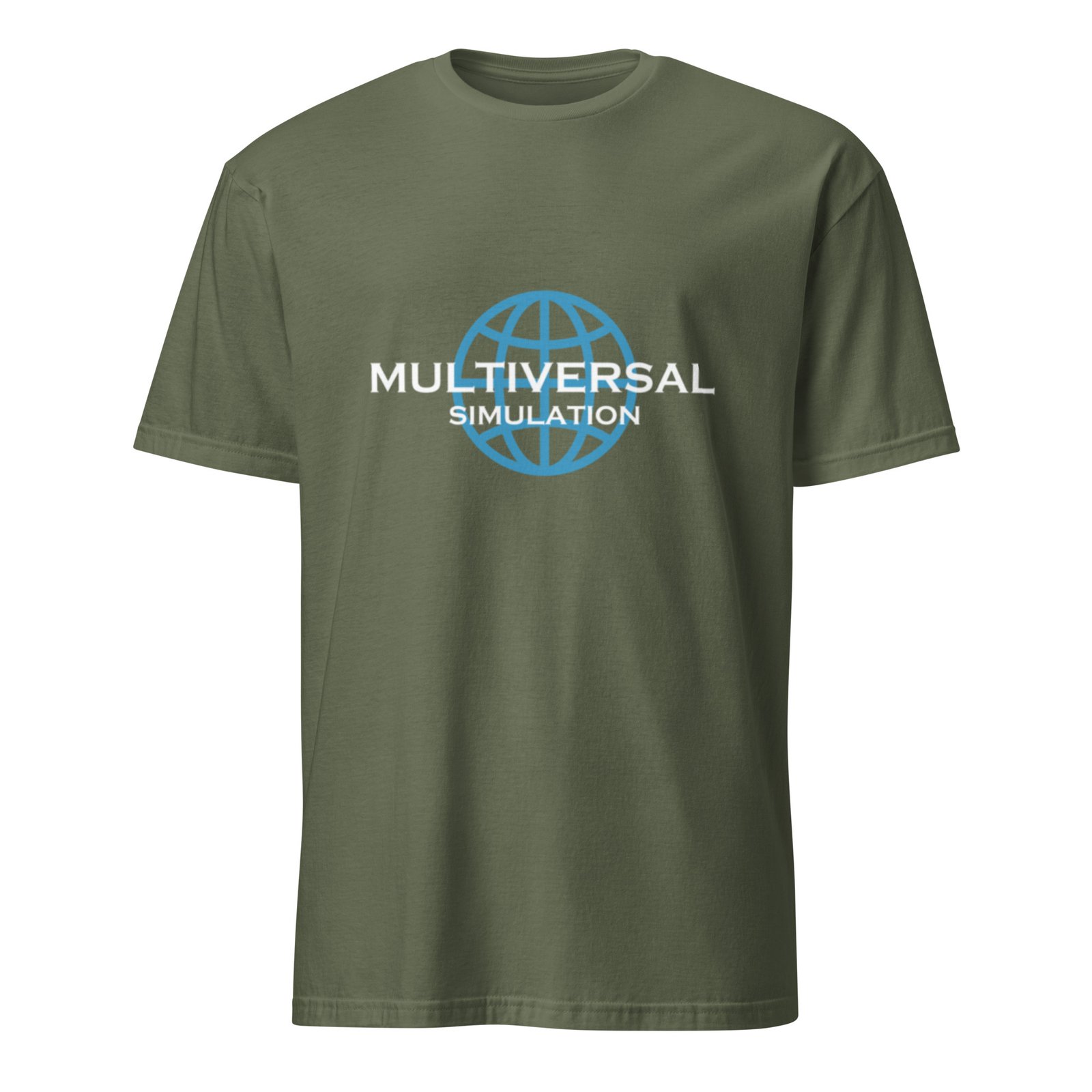Multiversal Simulation T-Shirt – Unisex 100% Cotton Holographic Universe Tee (White Text) - Image 17