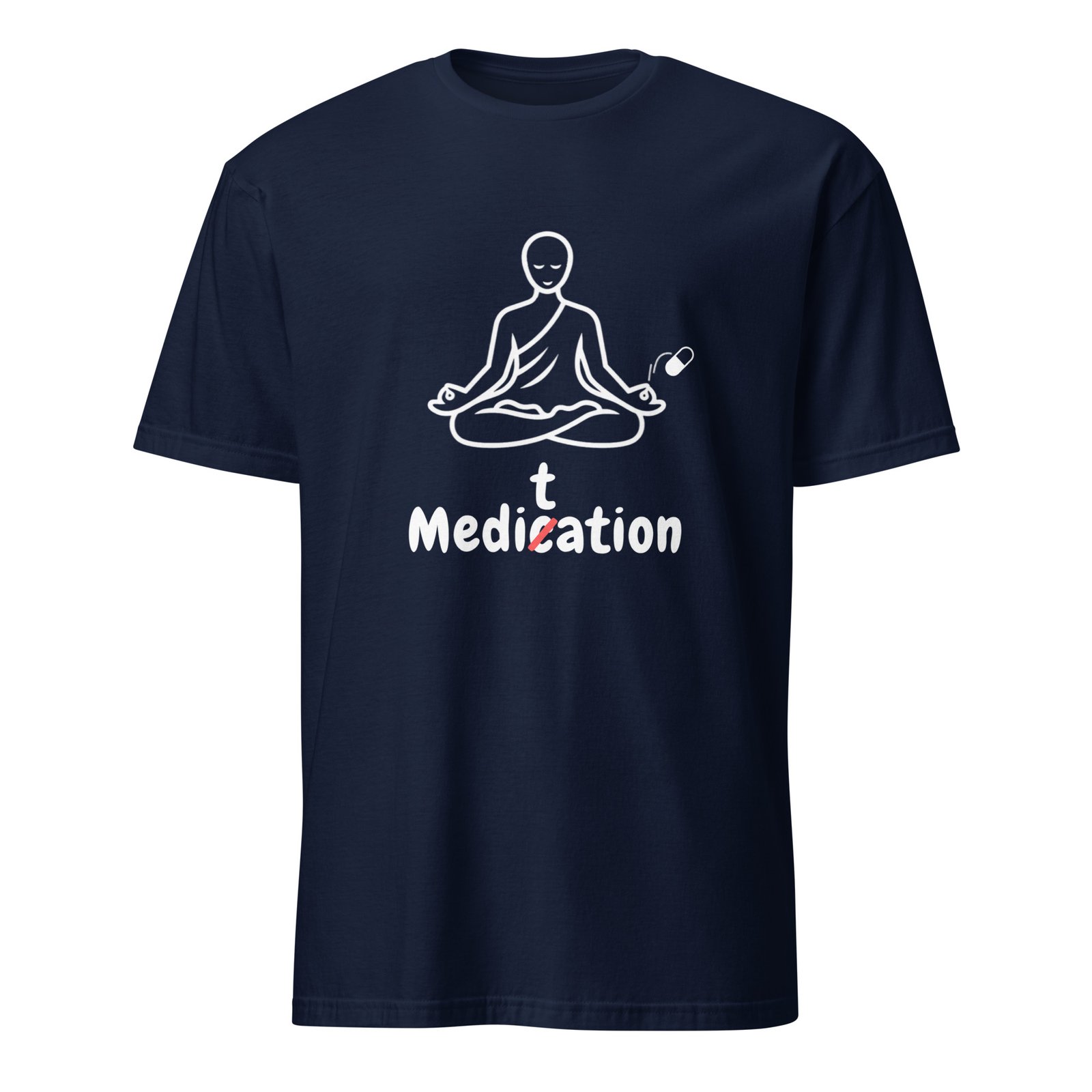 Meditation T-Shirt – Unisex 100% Cotton Meditate Medication Tee | Spiritual Clothes (White Text) - Image 11
