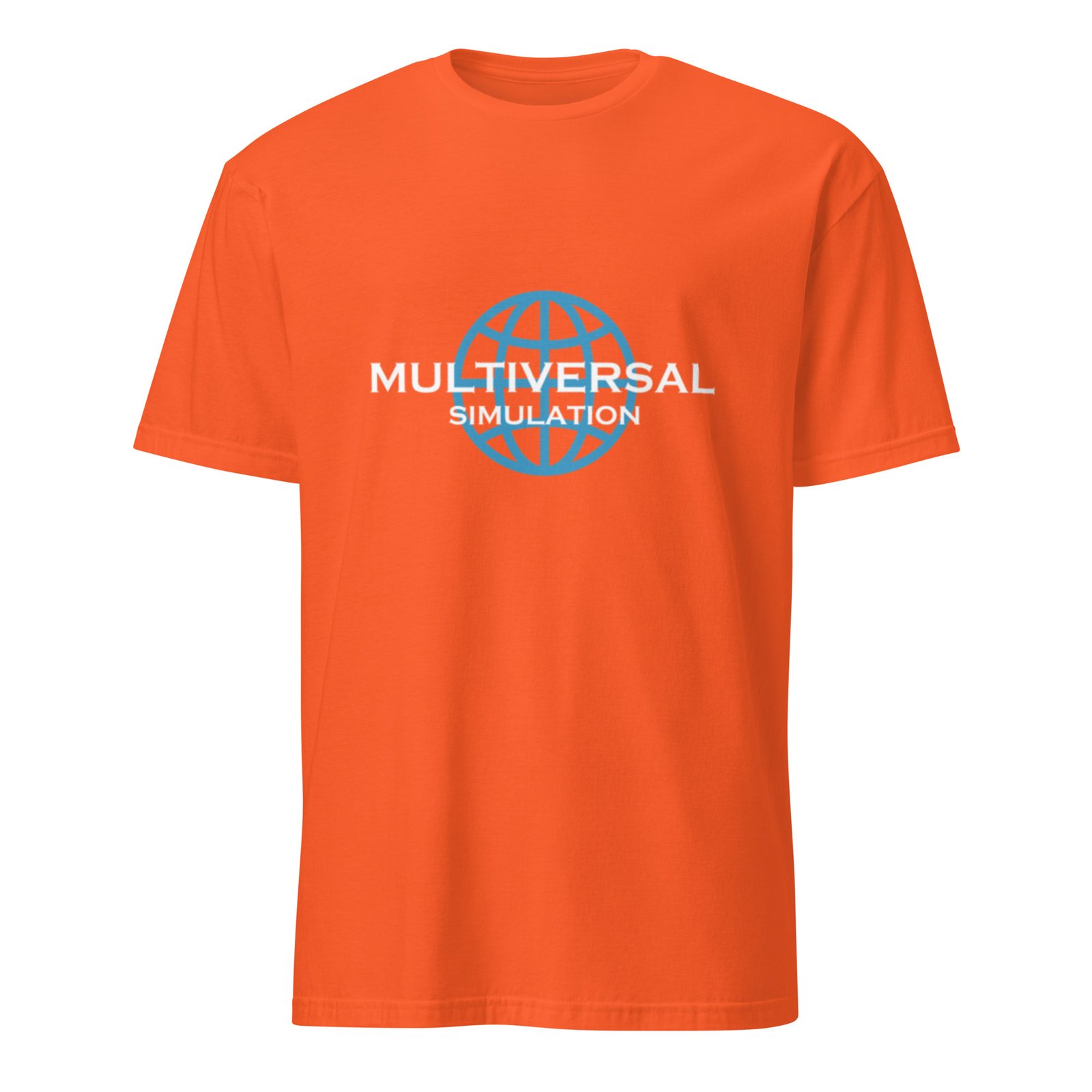 Multiversal Simulation T-Shirt – Unisex 100% Cotton Holographic Universe Tee (White Text) - Image 19