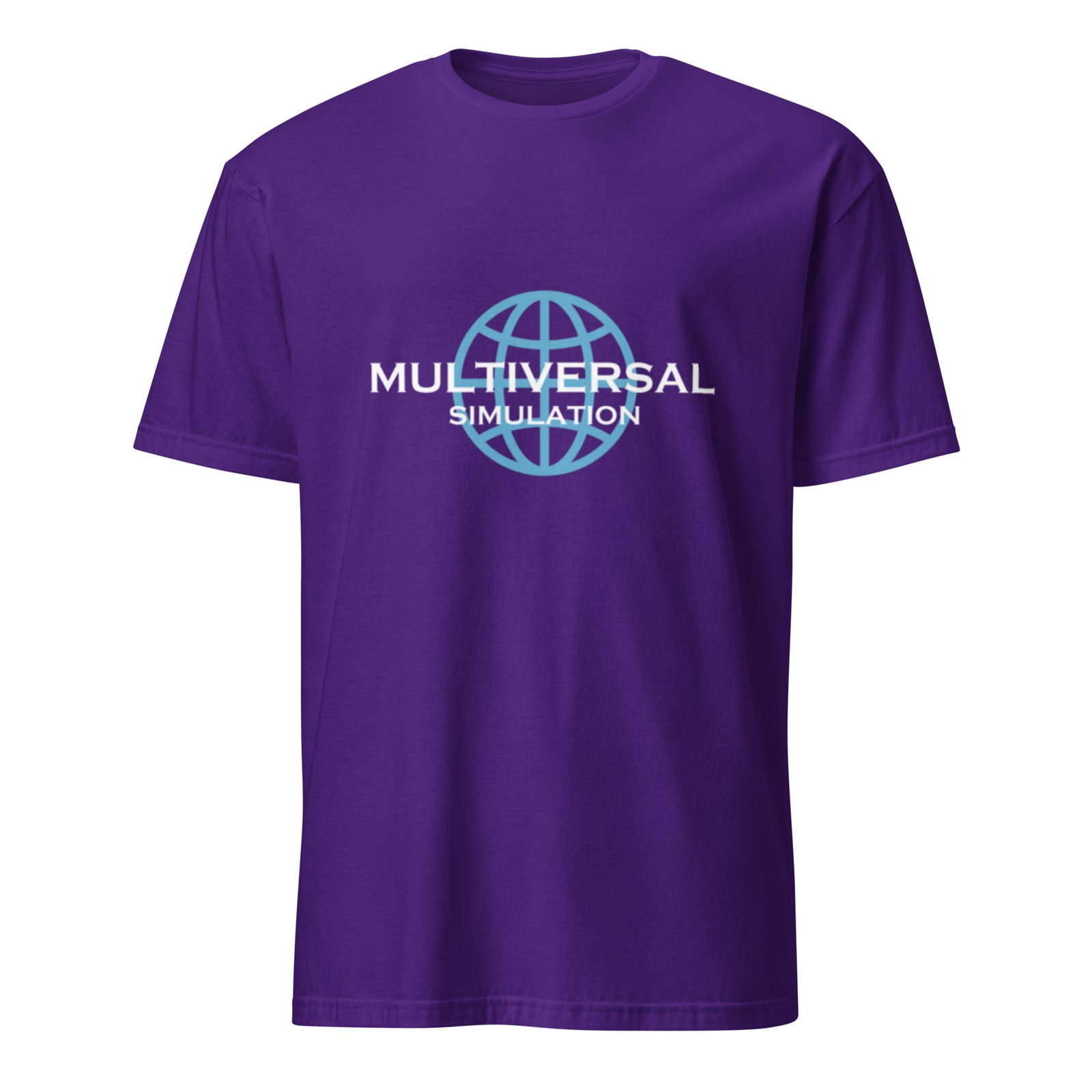 Multiversal Simulation T-Shirt – Unisex 100% Cotton Holographic Universe Tee (White Text) - Image 13