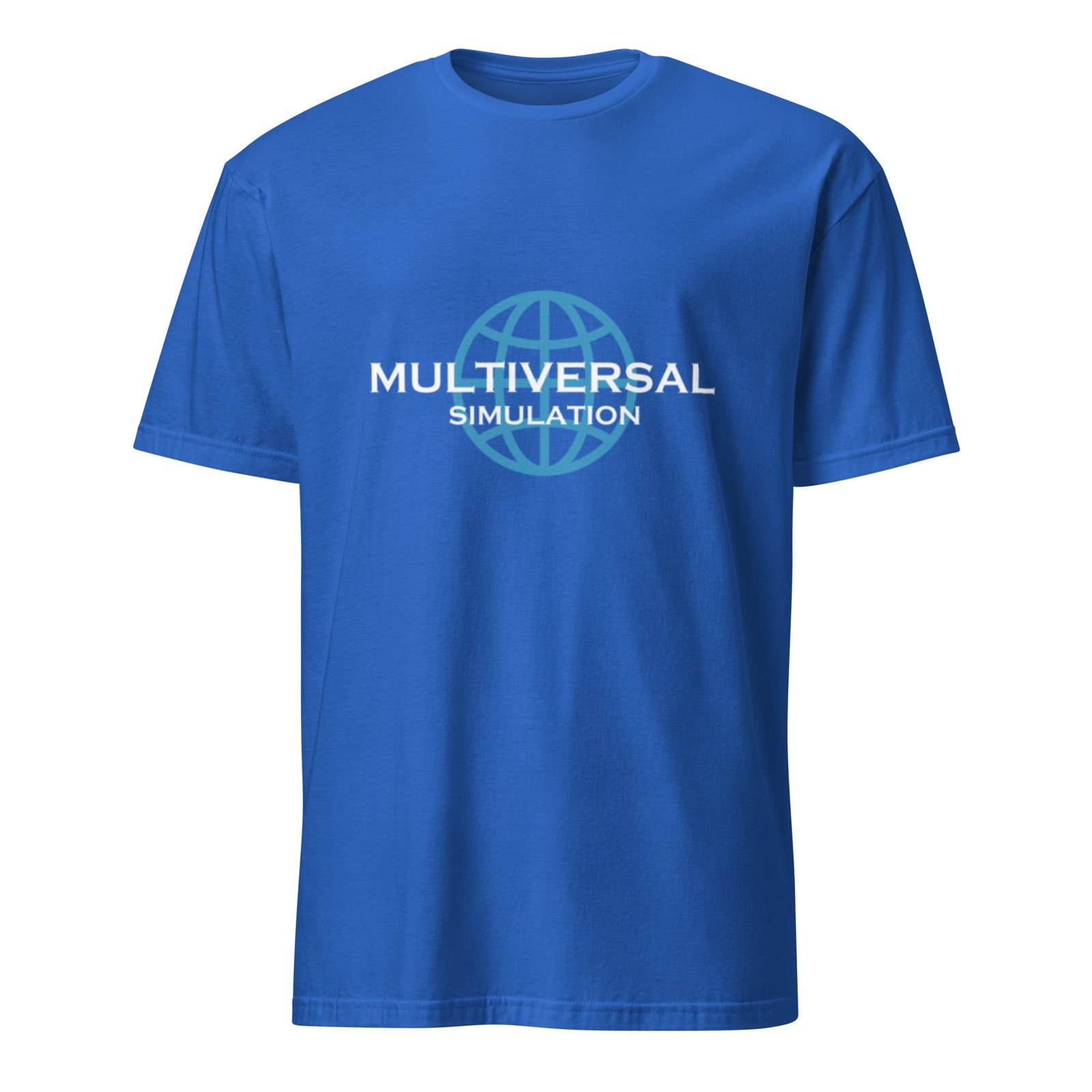 Multiversal Simulation T-Shirt – Unisex 100% Cotton Holographic Universe Tee (White Text) - Image 15