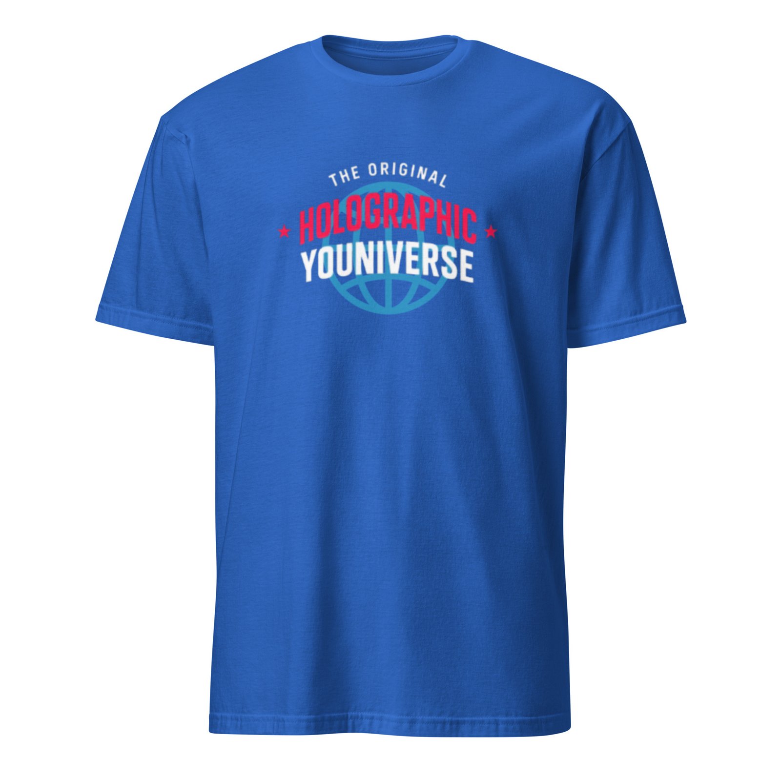 Holographic YOUniverse T-Shirt – Unisex 100% Cotton Holographic Universe Tee (White Text) - Image 13